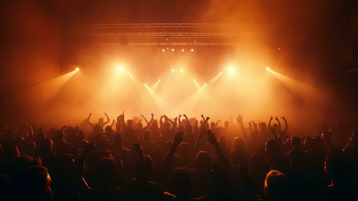 Live music crowd